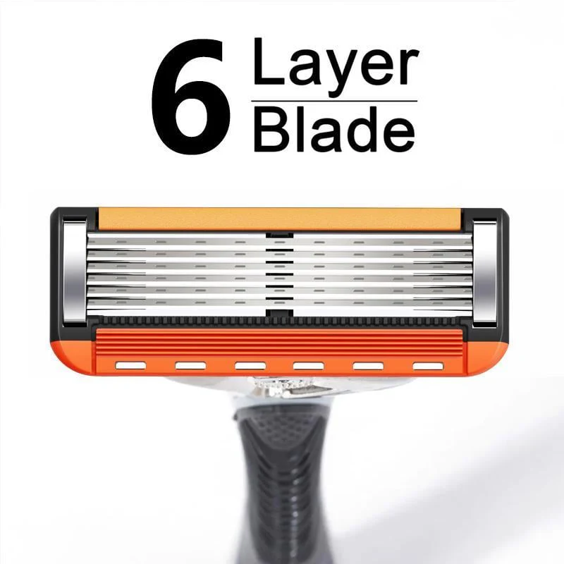 48-Piece Men's Razor Blade Set: Free Handle + Ultra Sharp Steel for Smooth Shaving
