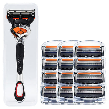 48-Piece Men's Razor Blade Set: Free Handle + Ultra Sharp Steel for Smooth Shaving
